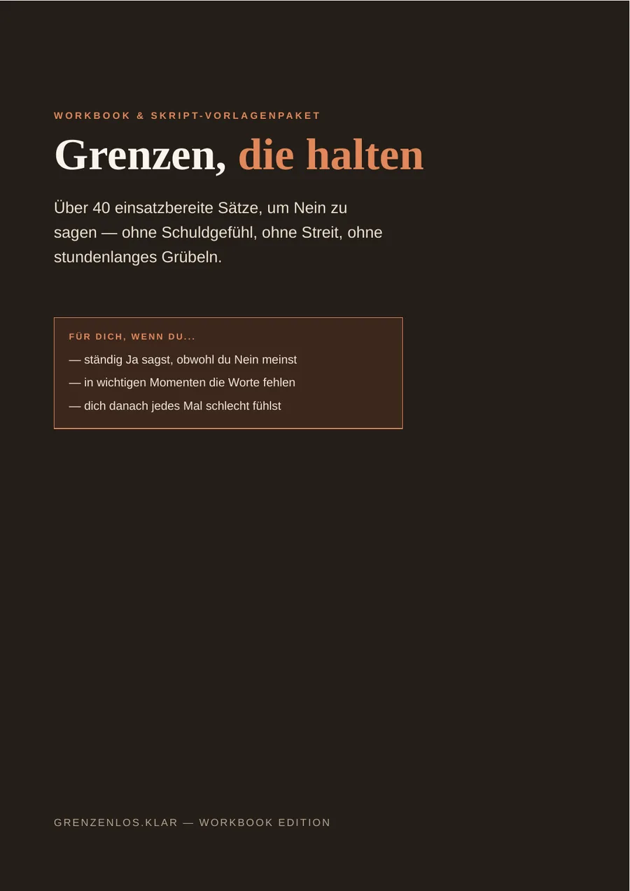 Cover des Workbooks Grenzen, die halten